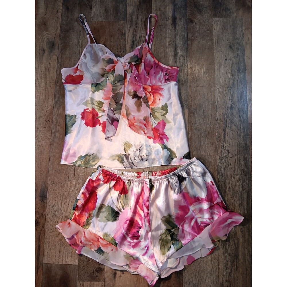 Sexy Sheer & Silky Babydoll Floral Lingerie Set for Women